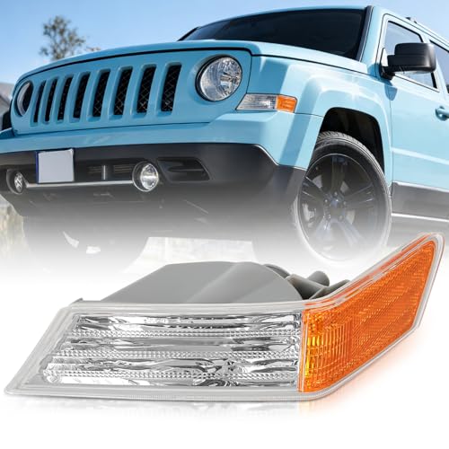 Nilight Front Turn Signals Light For 2007-2017 Jeep Patriot Driver Side - color: Jeep Patriot Driver Side Signals Light-Amber