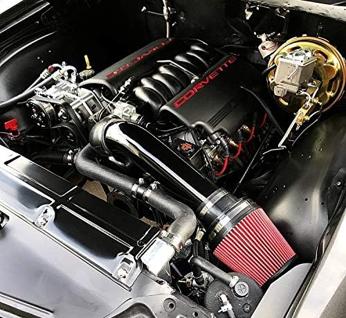 LS Swap Cold Air Intake - Black, Universal Fit, LS1 LS2 LSX Restomod A-Body G-Body Camaro Chevelle GTO Monte Carlo Caprice