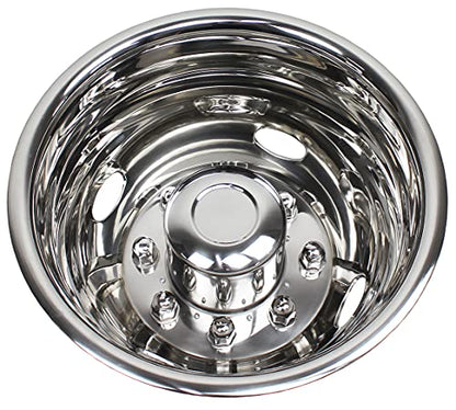 17 Inch Stainless Steel Wheel Simulators for 2005-2020 Ford F350 Dually Wheel
