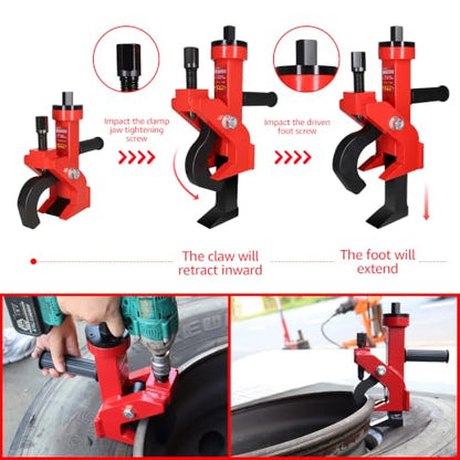 BESTOOL Pneumatic Tire Bead Breaker for Trucks, Tractors, ATVs, RVs, Red - color: Red