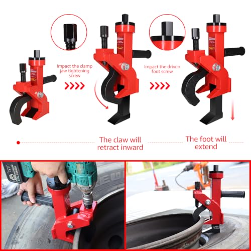 BESTOOL Pneumatic Tire Bead Breaker for Trucks, Tractors, ATVs, RVs, Red - color: Red