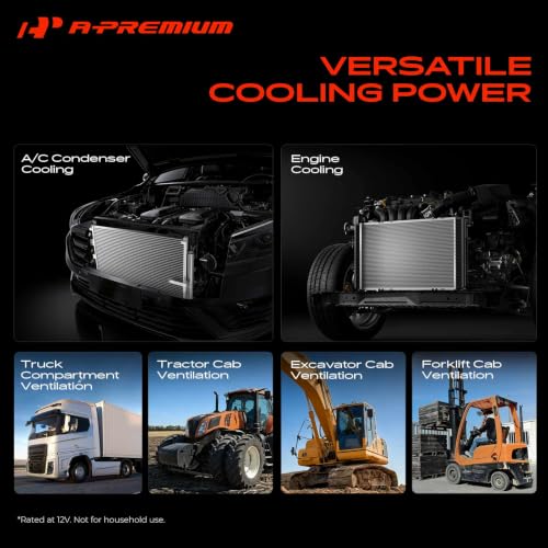 A-Premium 7.5'' 7.5 inch Slim Universal Electric Cooling Fan Assembly - style: 7.5 inch