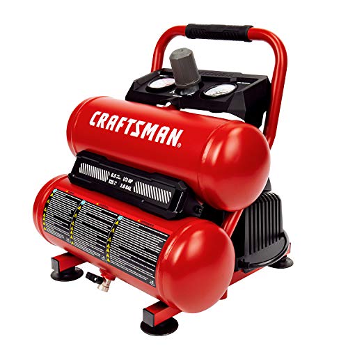 Craftsman 2-Gallon Air Compressor, 1/3 HP Oil-Free Twin Tank, 125 PSI