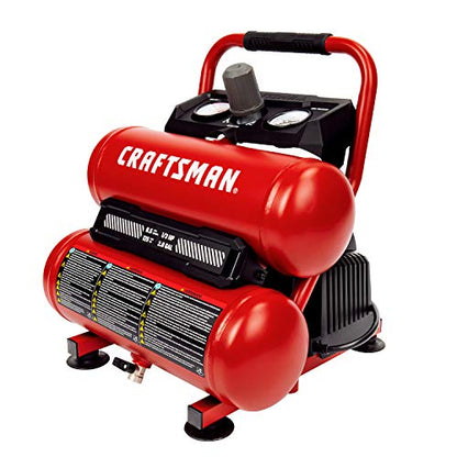Craftsman 2-Gallon Air Compressor, 1/3 HP Oil-Free Twin Tank, 125 PSI