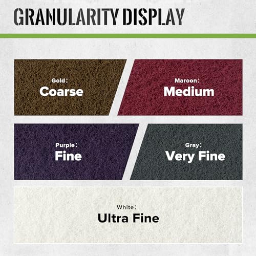 6” x 9” Purple 600 Grit Scuff Pads for Paint Prep, Pack of 10, General Purpose Scuff Pads for Scuffing,Sanding,Scouring,Surface Adhesion Preparation - style: 600 Grit-Purple