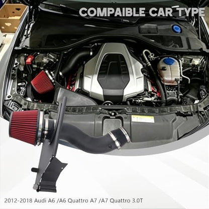 Cold Air Intake for 2012-2018 Audi A6/A7 3.0T C7/C7.5 - size: 12-18 Audi A6/A7 3.0T