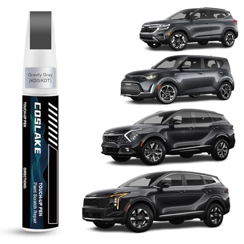 Touch Up Paint(Gravity Gray(KDG/KDT)) for Kia - color: Gravity Gray(KDG/KDT) for 2023-2026 Sportage/2023-2025 Sportage Hybrid/2023-2026 Sportage Plug-in Hybrid/2020-2024 Telluride/2019-2024 Forte/2020-2024 Sorento/2021-2024 K5/2021-2026 Seltos/2020-2025 S