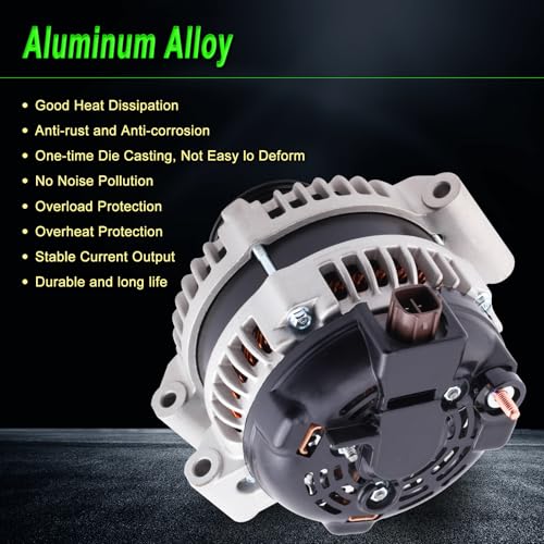105 Amp Alternator Replace for 31100RAAA01 13980N 1042104732 - size: 2003-2007 Accord