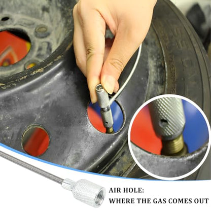 Car Valve Stem Installation Fishing Tool, 3 in 1 Multifunction Vehicle Tire Plug Core Puller Remover, Wheel Valve Stem Installation Removal Repair Fishing Tool, Universal for Vehicles