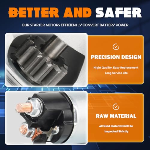 New Starter Fit for Ford F-150 13-17 5.0L 6.2L, for F-250/F-350 Super Duty 13-19 6.2L, for E-150/E-250 13-14 4.6L 5.4L, for E-350 Super Duty 13-16 5.4L 17-19 6.2L 13-19 6.8L, for Expedition 13-14 5.4L
