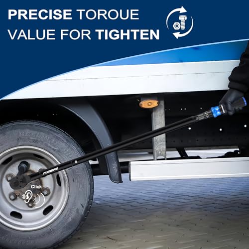 High Torque Wrench 3/4'' 200-1000 ft, 3/4 Inch Torque Wrenches for Car, Truck, Tractor, Accuracy ± 3% Two Directions Adjustable 24 Teeth Precision Instruments - size: 1" 200-1000 FT.LB