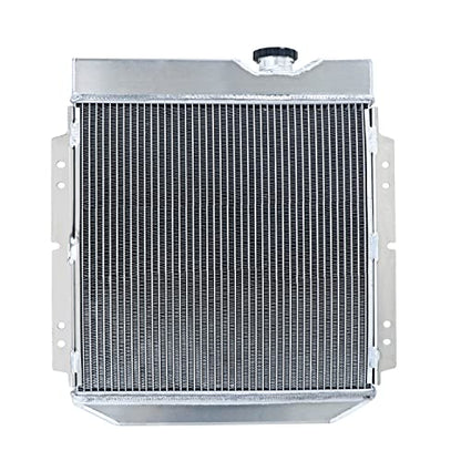4 Row Radiator For Ford Mustang 1964-1966 Falcon Comet 1960-1965 - size: 4 Row Radiator+CNC 1.3Bar Cap