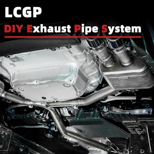LCGP 4" Muffler Straight Pipe Stainless Steel 30" Long Straight Exhaust Pipe - size: 4 Inch without Clamps