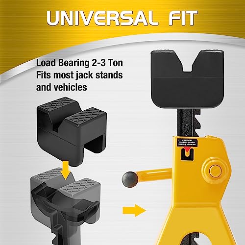 TONDA Jack Stand Pads & Pinch Weld Jack Adapters, 4 Piece Set - color: 4 PIECE SET