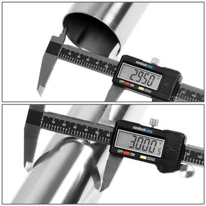 DNA MOTORING 8Pcs 3 Inches Stainless Steel DIY Custom Exhaust Tubing Mandrel Bend Pipes Straight & U-Bend Kit, Universal Fit, ZTL-30SS-8P - size: 3Inch, style: Stainless Steel