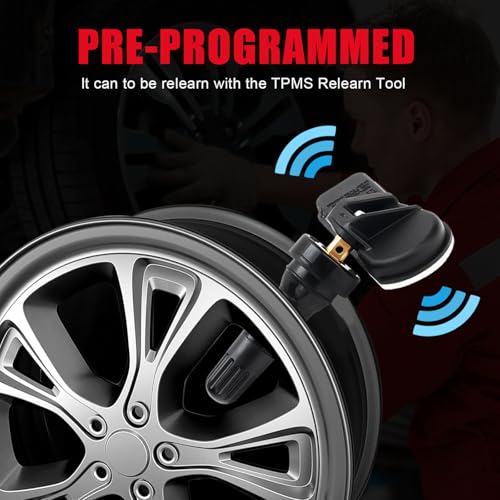 4Pcs 433MHz Tire Pressure Sensors Compatible with Hyundai Kia Genesis - size: 52940-L8200