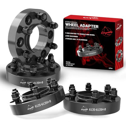 Wheel Accessories Parts 4 Pcs Hub Centric Wheel Spacers 6 on 135mm 6x135mm 1.25 Inch Thick M14x1.5 14x1.5 Thread Stud Fits Ford F150 ｜ Expedition ｜ Lincoln Navigator - size: 1.25" Thick - 4 Pack, style: 2015+ F150 Expedition
