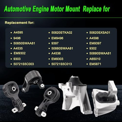 Engine Motor Mount Compatible with 2007-2011 CR-V 2.4L 4WD FWD - size: 2007-2011 CR-V 2.4L 4WD FWD