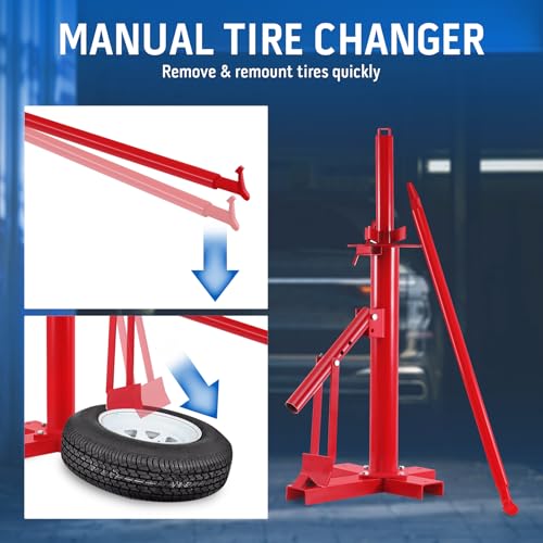 Manual Car Tire Changer Portable Tyre Changer for 8 "to 21", Tire Bead Breaker Tool Wheel Mount Breaker Hand Machine