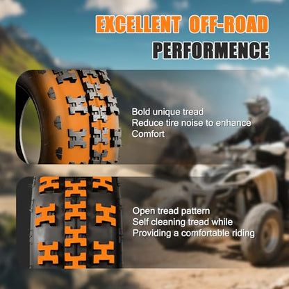 TRIPOWER 21x7-10 ATV Tires 21x7x10 All Terrain Tire Sport Quad Trail Mud Sand Off-Road Tires, 4PR, Tubeless, Set of 2 - size: 21x7x10