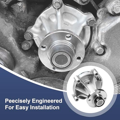 Water Pump W/Gasket AW4130 252-841 Replacement for Ford F-150 F-250 F-350 E-150 E-250 E-350 E-450 Expedition Explorer Econoline, Replacement for Lincoln Aviator Navigator 4.6L 5.4L Engine