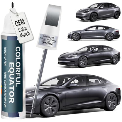 (Midnight Silver Metallic PMNG) Touch up Paint for Tesla Model Y/3/X/S - color: Car Touch up Paint(Midnight Silver Metallic(PMNG)) Compatible with Tesla Model Y/3/X/S