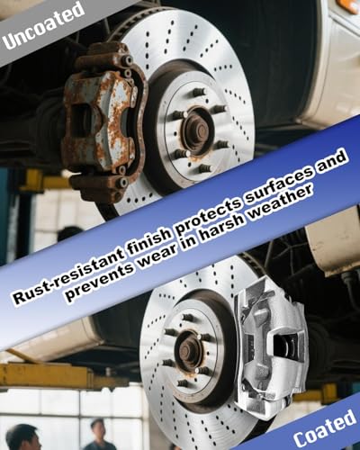 Brake Caliper Set Compatible With Honda CR-V 2007-2016, Crosstour 2.4L/3.5L 2012-2015, Acura RDX 3.5L 2013-2018 with 2PCS Left & Right- Rear Side - size: 70242