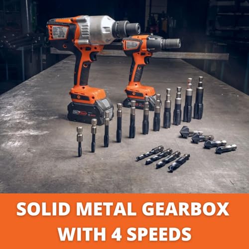 Fein 18V AS 4-speed General Construction Cordless Drill/Driver - Bare Tool - Brushless FEIN PowerDrive Motor, Mechanical Torque Setting - ASCM 18 QSW AS, 71161461090 - style: ASCM 18 QSW