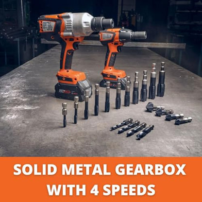 Fein 18V AS 4-speed General Construction Cordless Drill/Driver - Bare Tool - Brushless FEIN PowerDrive Motor, Mechanical Torque Setting - ASCM 18 QSW AS, 71161461090 - style: ASCM 18 QSW