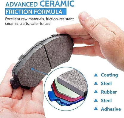 D679 Front Ceramic Brake Pads with Hardware Replacement For 1997-2001 2002 2003 Ford F150 Truck 00-07 F250, 2002 2003 Lincoln Blackwood - style: D679