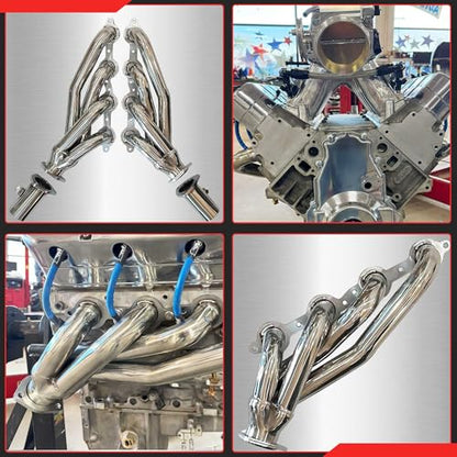 Stainless Steel Headers, Shorty Style for LS Swaps, Universal for Swaps Only, Not Designed to Fit Any Vehicle that came from Factory with an LS Style Engine
