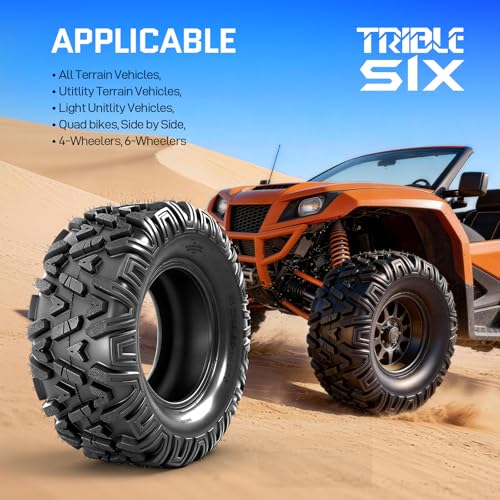 27x9-14 UTV Tires,6PR All-Terrain Tires,Tubeless,Pack of 2 - size: 27x9x14