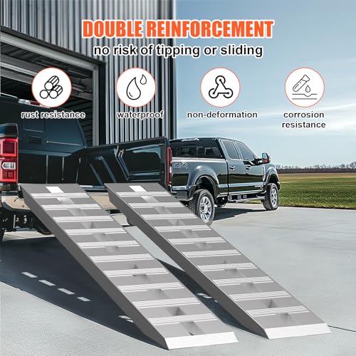 6000LBS Aluminum Loading Ramps 60x12 in, 19 lbs Motorcycle 2 Pack - size: 60x12inch