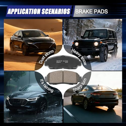 Ceramic Front Brake Pads for Honda Accord 2003-2011 - size: D787