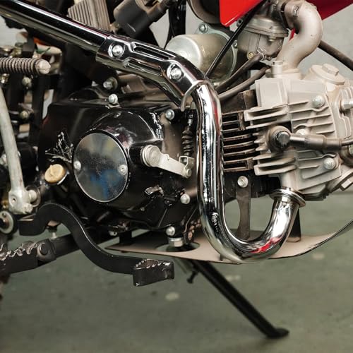 28mm Exhaust Muffler Pipe Kit Red for 70cc-125cc CRF50 XR50 Dirt Pit Bike