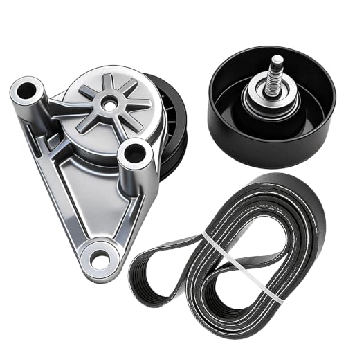 Serpentine Drive Belt Kit With Tensioner Pulley For GMC Chevy Isuzu Saab - size: 90K-38158A