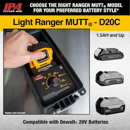 IPA® Light Ranger MUTT® 7-Way RV Style Trailer Tester Compatible w/Dewalt® 20V Batteries