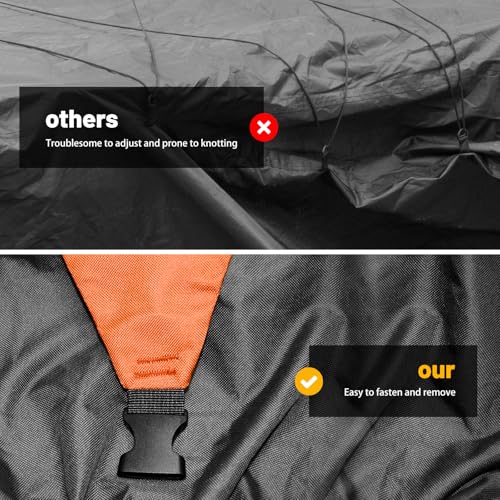 XYZCTEM Motorcycle Cover Heavy Duty Waterproof with Side & Top Box