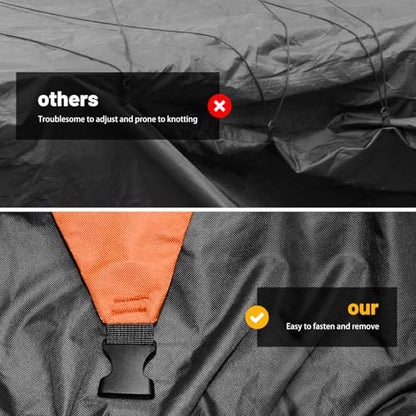 XYZCTEM Motorcycle Cover Heavy Duty Waterproof with Side & Top Box