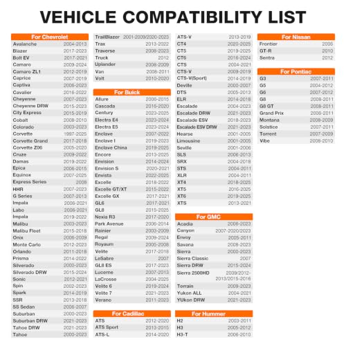 VXDAS EL-50448 TPMS Reset Tool for GM Tire Pressure Monitor Sensor TPMS Relearn Tool for Buick Chevy Cadillac GMC Series Vehicles 2026 Edition OEC T5