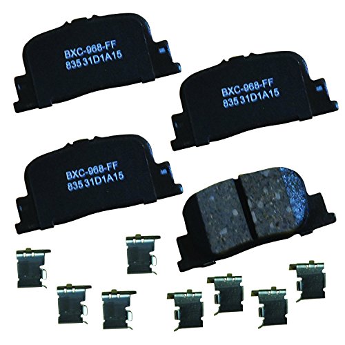 Bendix Premium SBC835 Ceramic Rear Brake Pads for Lexus ES300 2001-2000, Scion tC 2010-2005, Toyota Camry 2001-2000 - style: SBC835