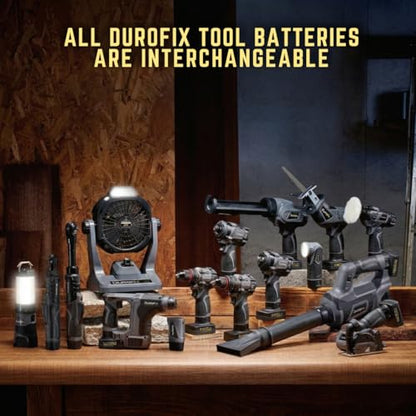 Durofix RW1210-32 G12 Series 12V Cordless Li-ion 3/8” 65 ft-lbs. Brushless Ratchet Wrench Tool Kit - style: 2 Battery Kit with Charger