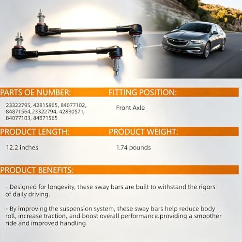 K750904 K750905 Front Stabilizer Bar Link For Buick For Chevrolet - size: 830807&830808