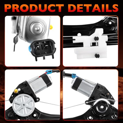 Front Right Side Window Regulator & Motor Fits for 2012-2019 Fiat 500 1.4L - size: 751-649