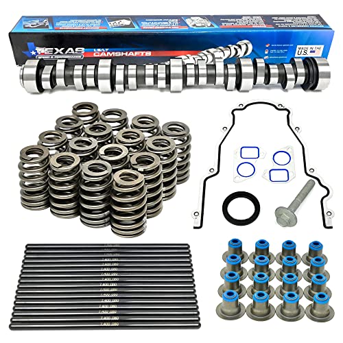 Texas Speed Stage 1 Low Lift Camshaft 4.8 5.3 6.0 Includes Cam, Springs, Pushrods, Seals and Gasket Install Kit - size: Camshaft, Springs, Seals and Pushrods