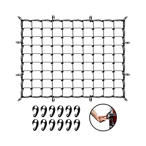 Mockins 39"x36" Elastic Cargo Net for Pickup Truck Bed, Cargo Racks & More - size: 39" x 36"