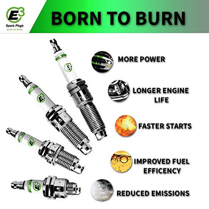 E3 Spark Plugs E3.62 Premium Automotive Spark Plug w/DiamondFIRE Technology (Pack of 2) - size: 1 Count (Pack of 2)