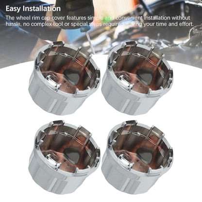 4Pcs ATV Tire Wheel Hub Cap, Dust Center Hub Cap Covers Compatible with 8Inch 10inch 12inch 14inch Alloy Wheels ATV Quad