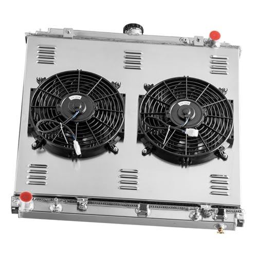 Aluminum Radiator + Shroud Fan + Relay Compatible with 2005-2018 Nissan Frontier Xterra Pathfinder 4.0L V6 2006 2007 2008 2009 2010 2011 2012 2013 2014 2015 2016 2017 Radiator