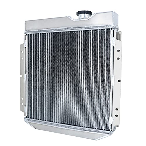 4 Row Radiator For Ford Mustang 1964-1966 Falcon Comet 1960-1965 - size: 4 Row Radiator+CNC 1.3Bar Cap